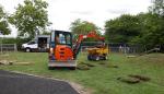 Image: Installation of the new playground equipment begins